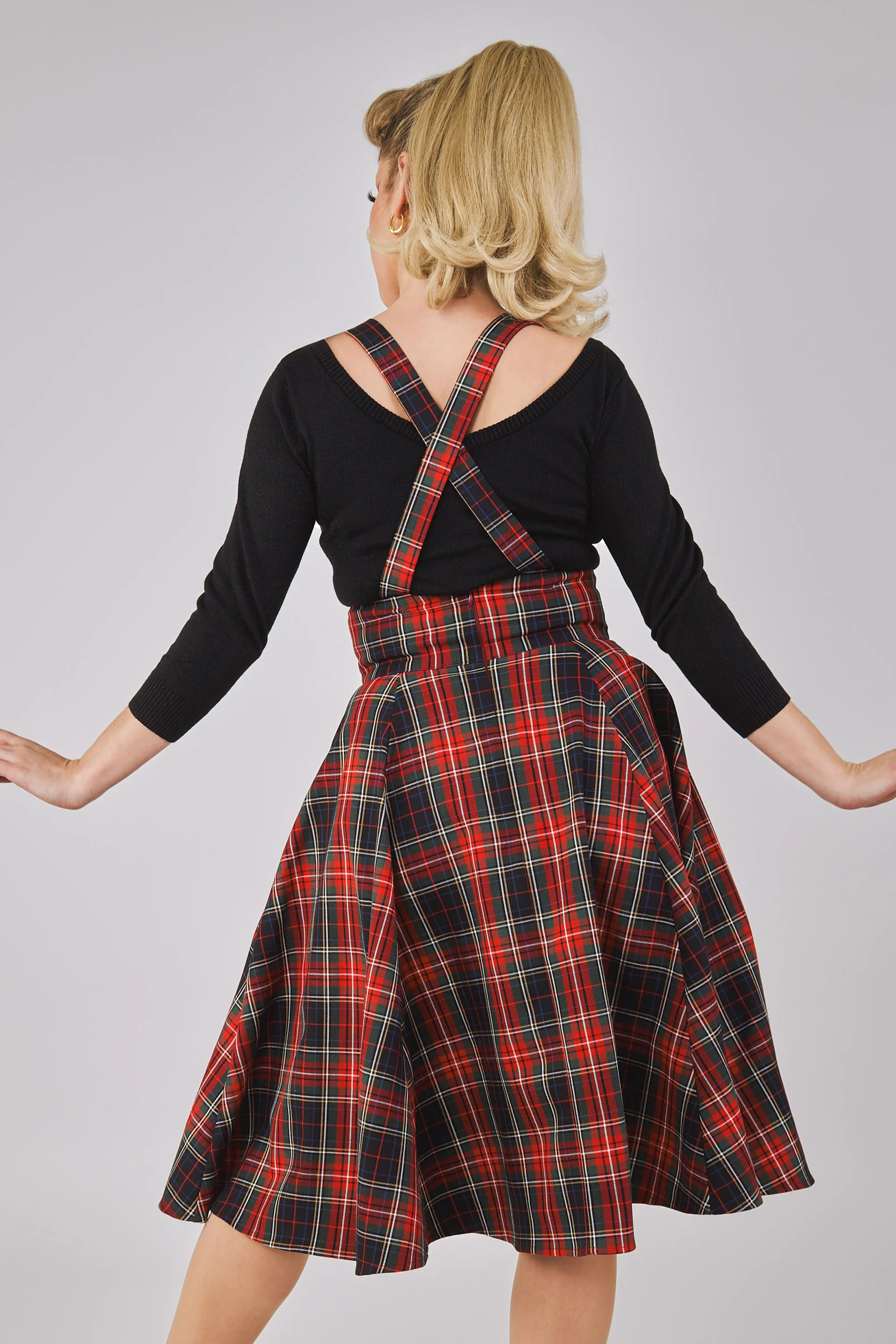 Alexa Classic Check Swing Skirt - Image 9