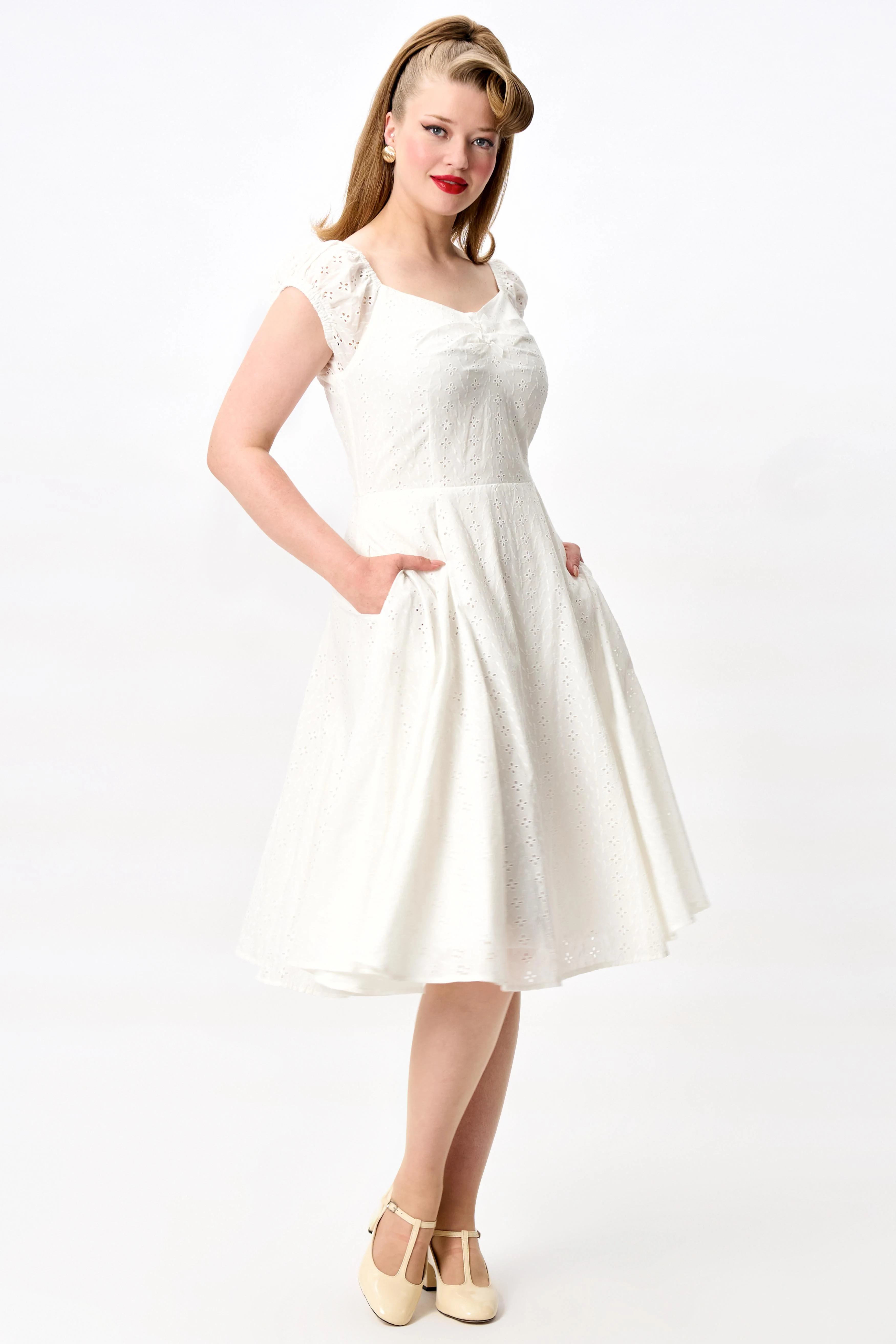 Dolores Broderie Anglaise Doll Dress - Image 3