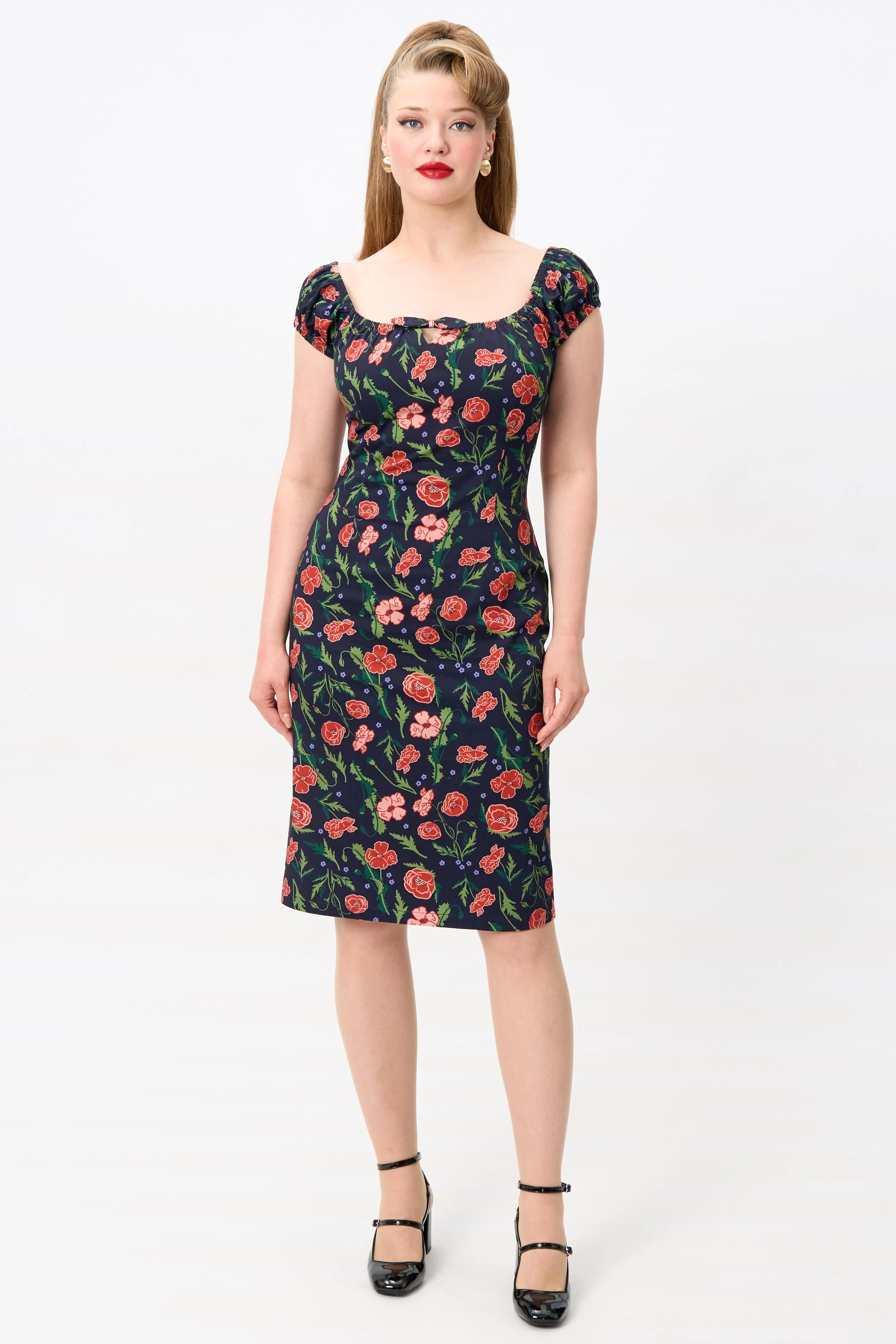Lorena Poppy Pencil Dress - Image 7