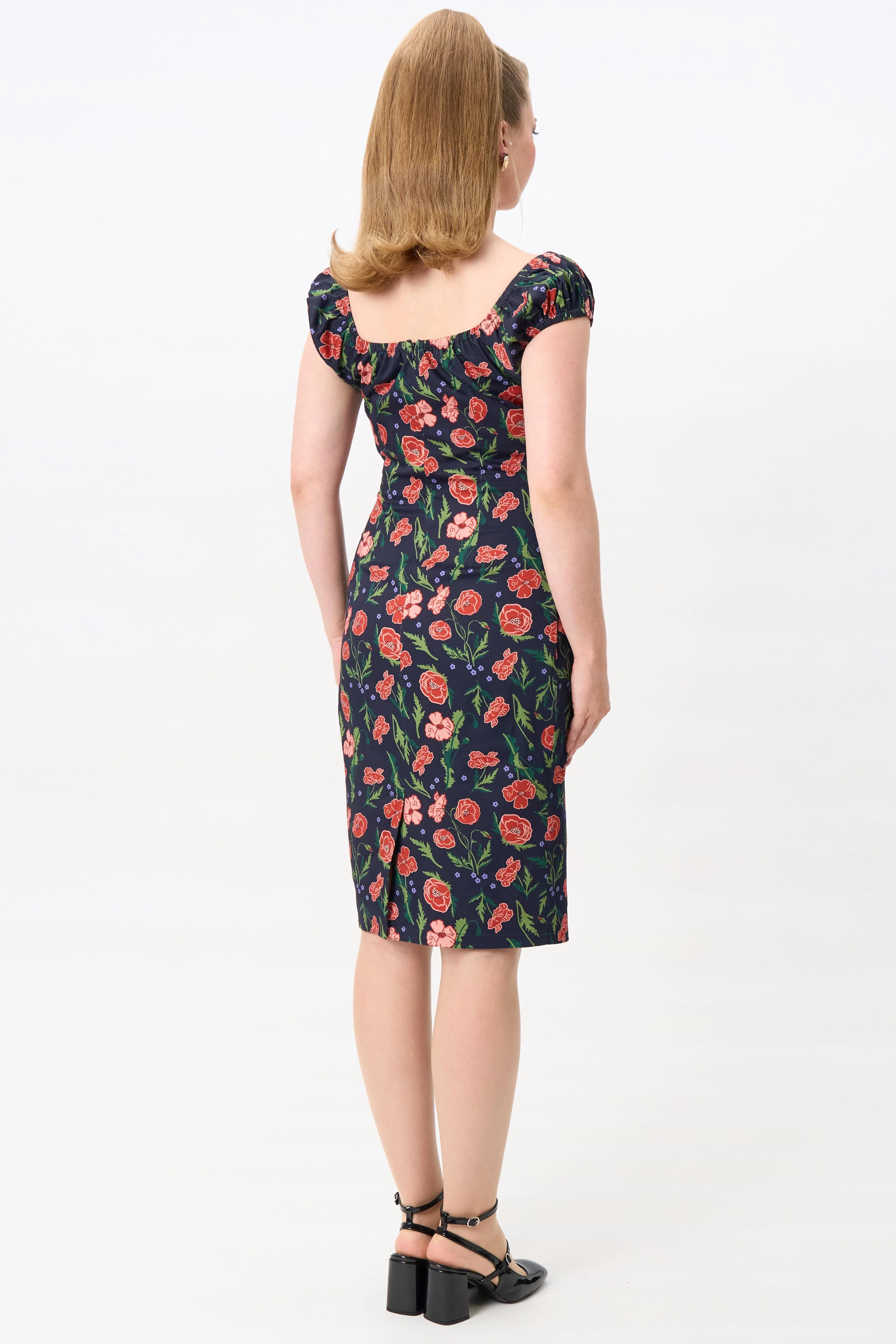 Lorena Poppy Pencil Dress - Image 8