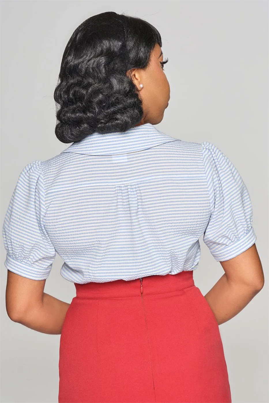 Luana Seersucker Blouse - Image 5