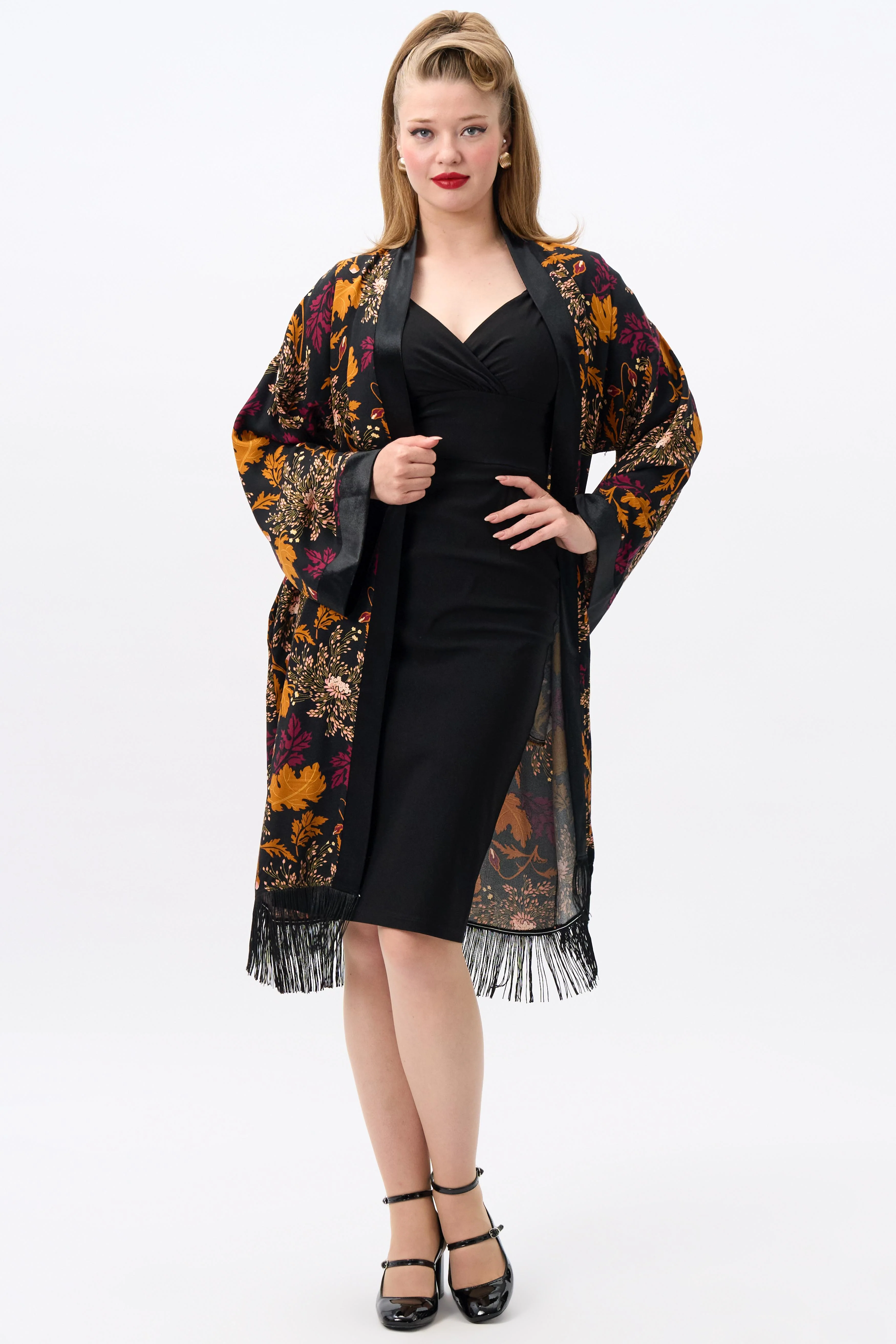 Momiji Gold Leaf Kimono - Image 3