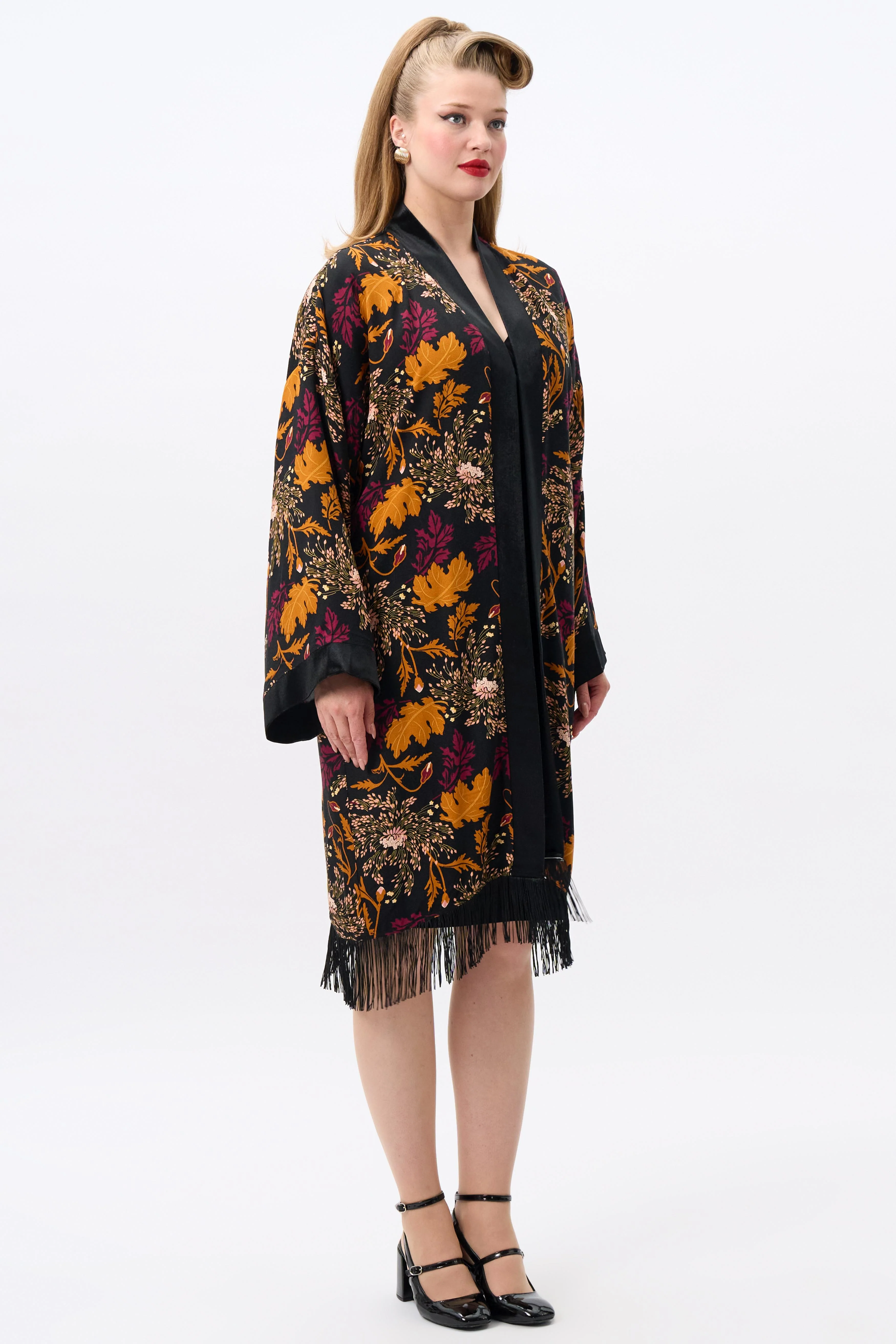 Momiji Gold Leaf Kimono - Image 5