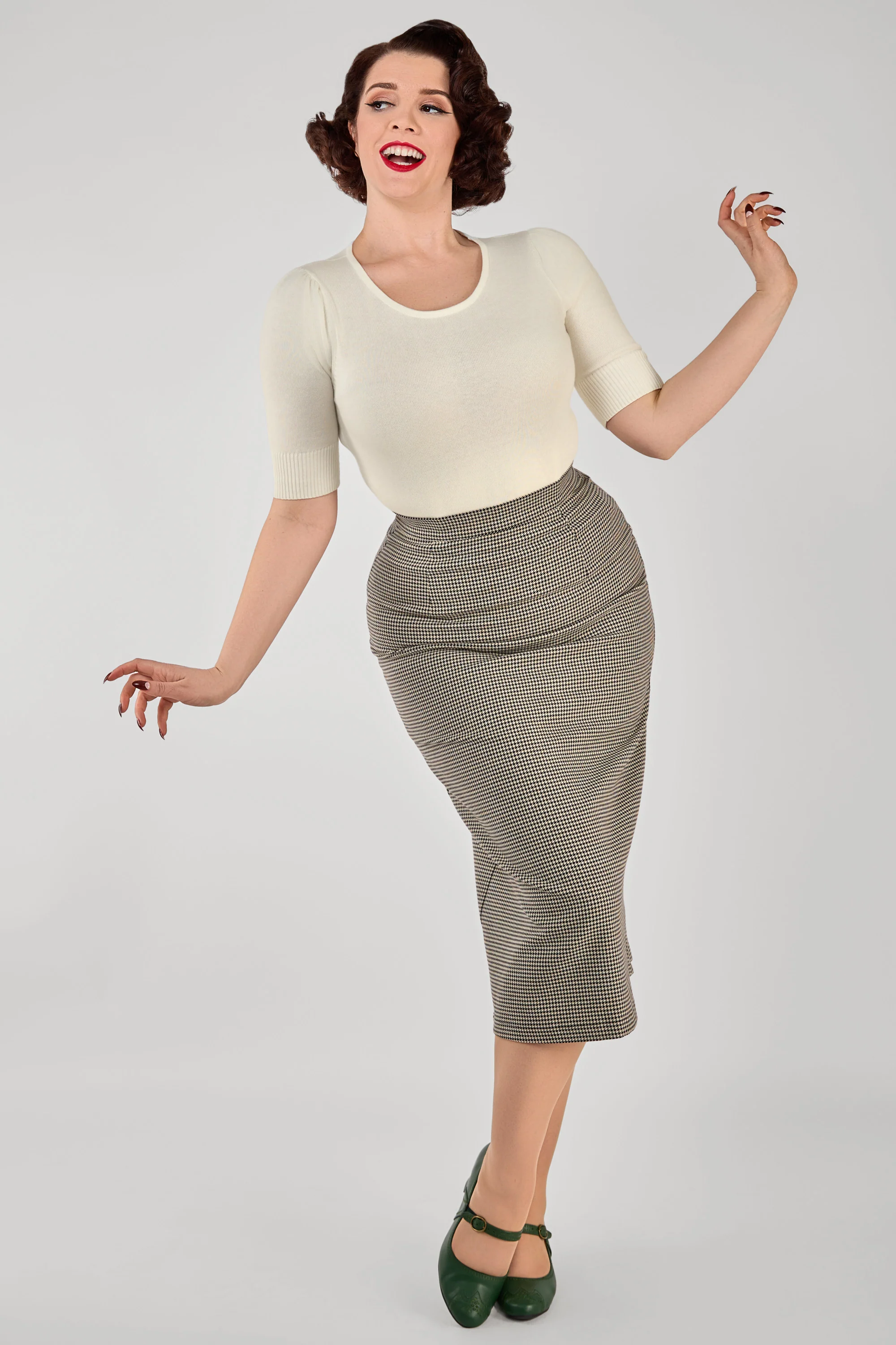 Posey Puppytooth Skirt - Image 4