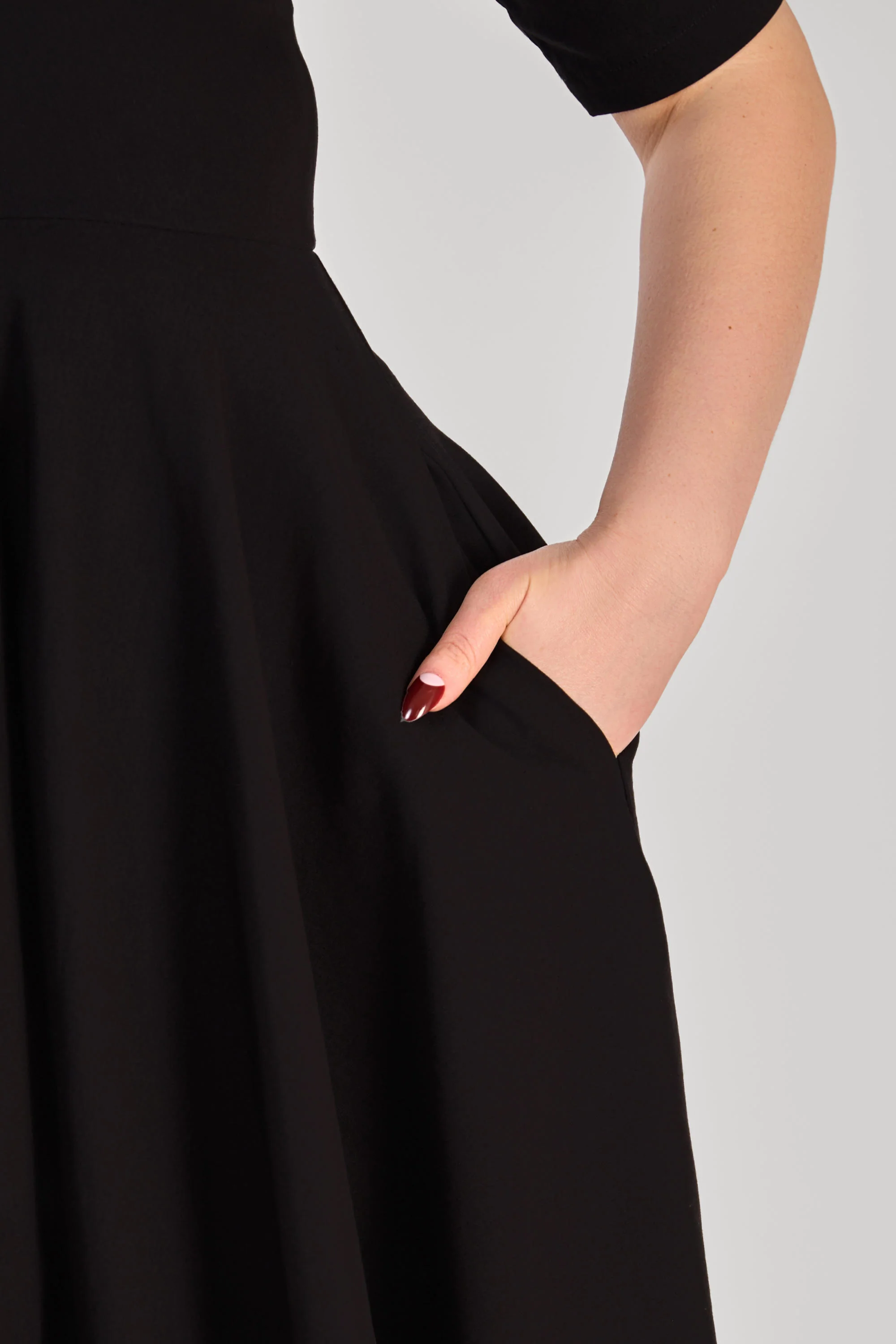 Trixie Black Swing Dress - Image 7